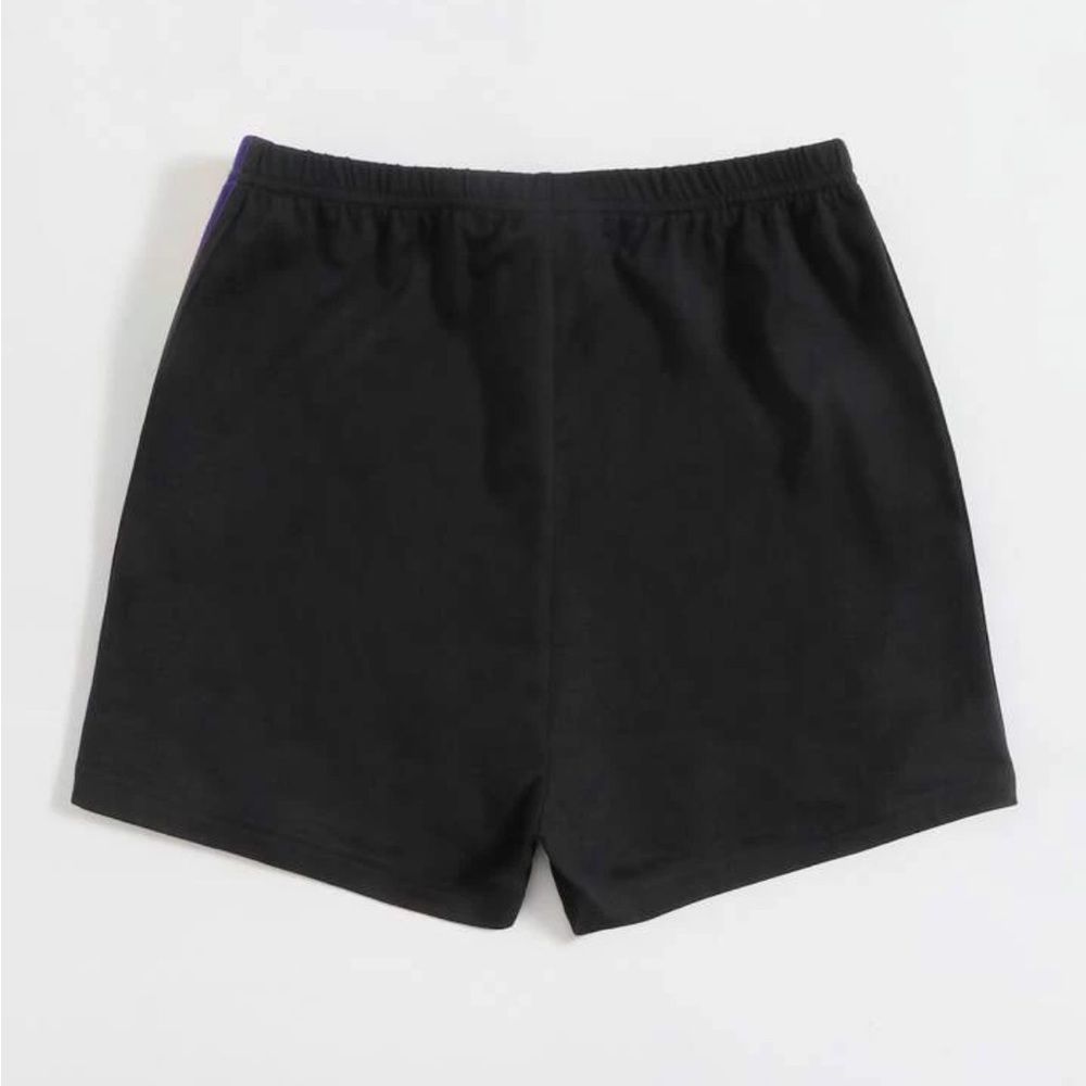 High wasted rainbow stripe shorts Size Small - Picture 6 of 8